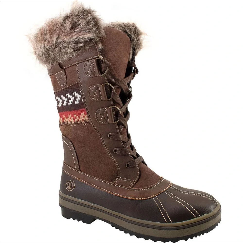 Northside Bishop Tan Nordic Winter Boots Size 9 - Picture 1 of 9
